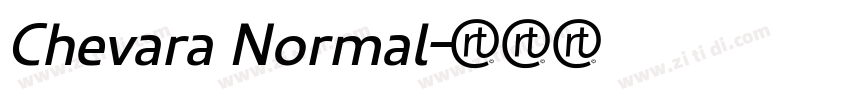 Chevara Normal字体转换